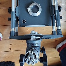Plaubel 4×5″ rail camera -Linhof Press Schneider Xenar 150mm F4.5 Grootformaatcamera