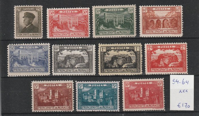 Mónaco 1920/1957 - Várias edições e séries deste período