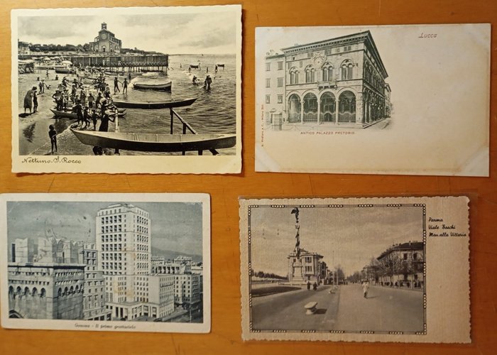 意大利 - 城市和景观 - 明信片 (500) - 1900-1989
