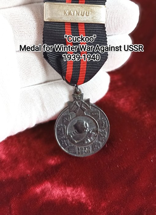 芬蘭 - 獎牌 - "For the Winter War  1939-1940"  (Cuckoo) with Swords