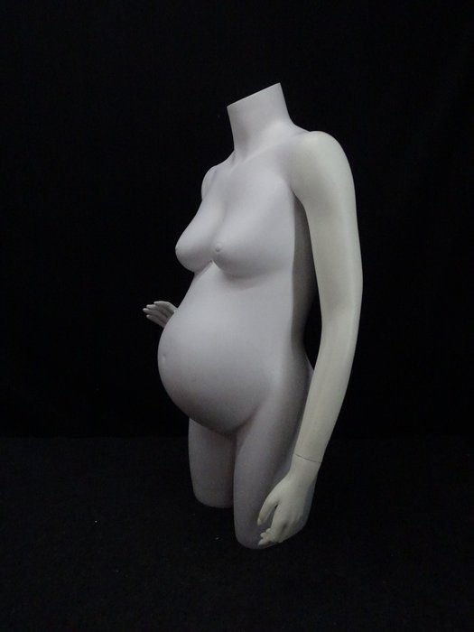 Statue, buste zwangere vrouw - 90 cm - Plastik - 2020