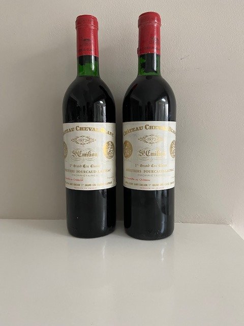 1973 Chateau Cheval Blanc - 聖埃美隆 1er Grand Cru Classé A - 2 瓶 (0.75L)
