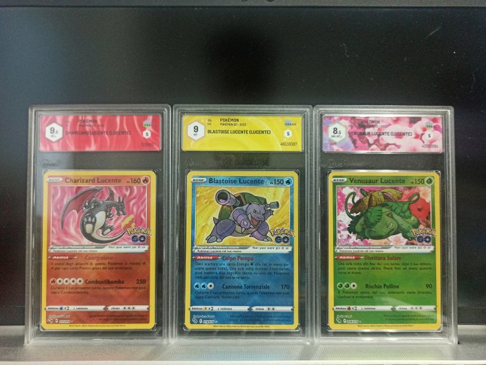 Pokémon - 3 Card - Blastoise, Charizard, Venusaur - pokemon go