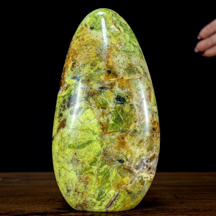 天然绿色蛋白石和玛瑙 自由形式- 1123.46 g