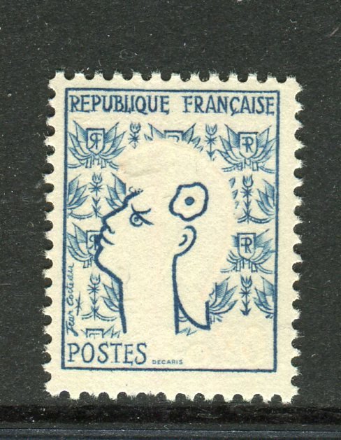 Frankrike 1961 - Superbe & Rare n° 1282 - Variété Couleur Rouge Absente Neuf **