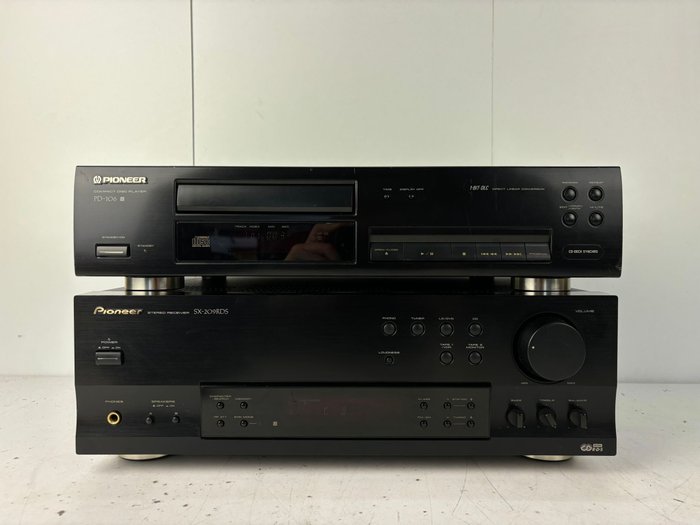 Pioneer - SX-209RDS Solid state stereo receiver, PD-106 CD Player - Hifi-set