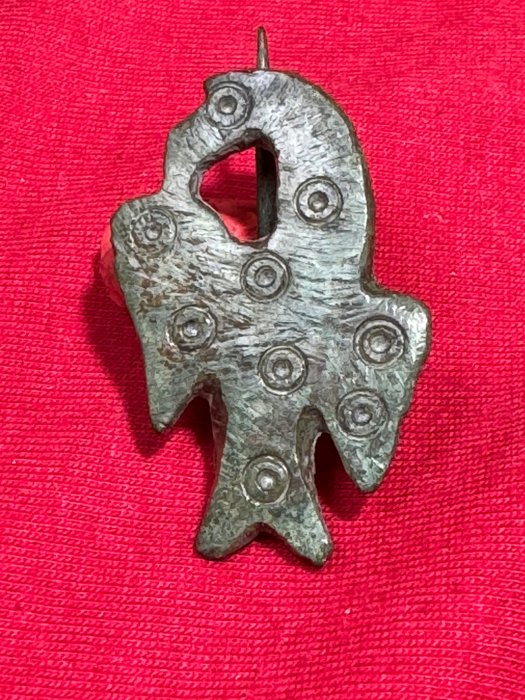 Romersk antik Bronze Fibula - 39 mm