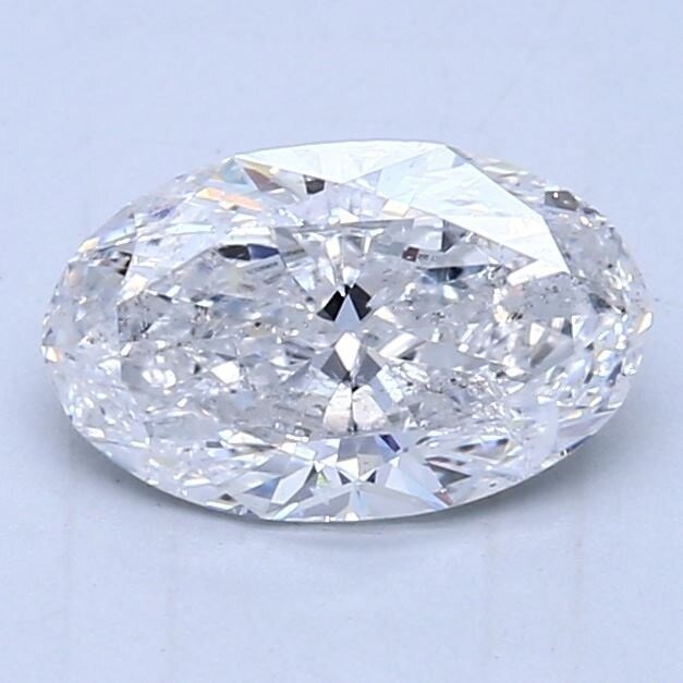 1 pcs 鑽石 - 1.50 ct - 橢圓形 - E(近乎完全無色) - SI2, Free Shipping
