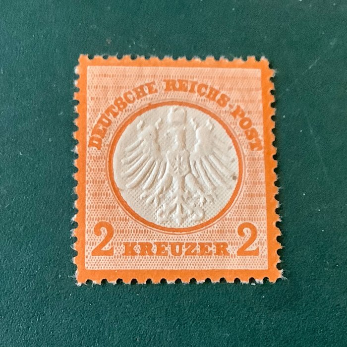 Deutsches Reich 1872 - 2 Kreuzer Klein Brutschield - zentriert - Michel 15