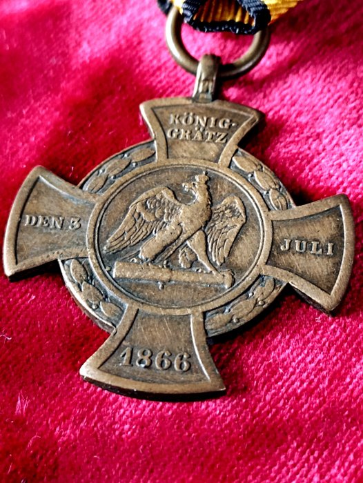 Prússia - Medalha - Prussian 1866 commemorative cross of the Main Army - 1866
