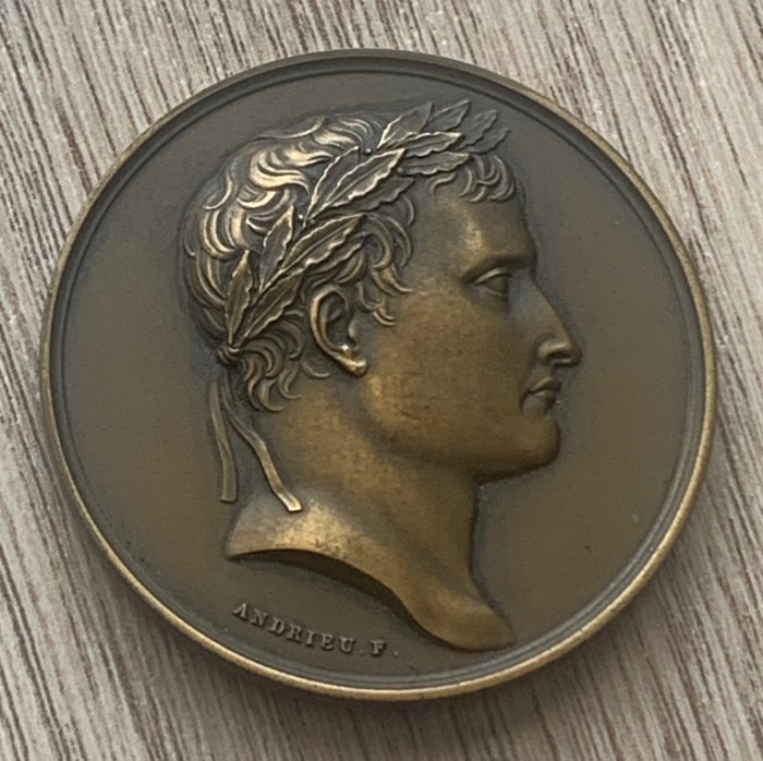 Francja. Napoléon I (1804-1814). Bronze medal 1804 "Legion of Honor" (refrappe)  (Bez ceny minimalnej
)