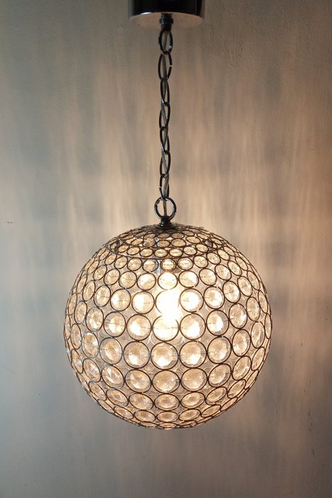 Kroonluchter - Luxueuze Kristal Hanglamp - ∅ 33 cm - Metaal, Kristal