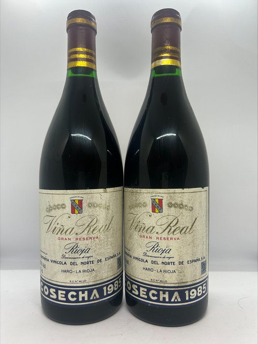 1985 C.V.N.E. Viña Real - 拉里奧哈 Gran Reserva - 2 瓶 (0.75L)