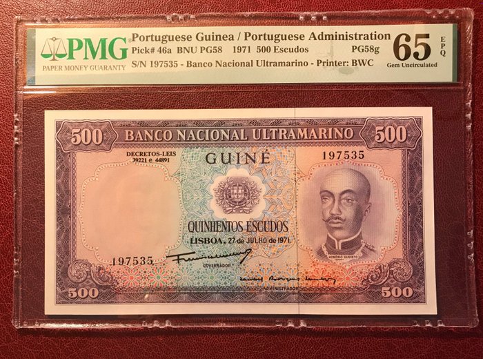 Portugál Guinea. - 500 Escudos 1971 - Pick 46a  (Nincs minimálár)