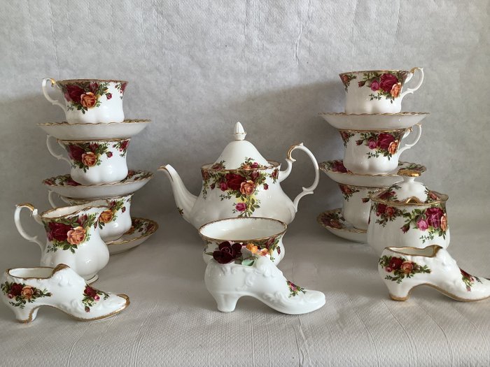 Royal Albert - Tea service (19) - Juego de té para 6 - Porcelain