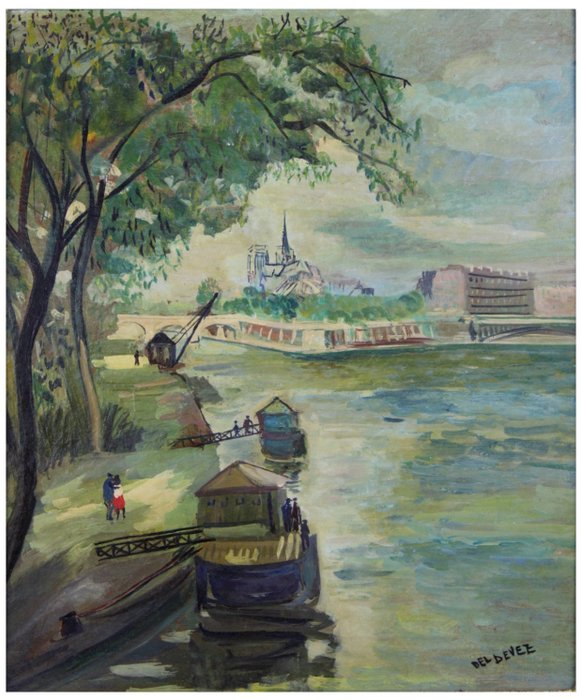 Jean Deldevez (1909-1984) - La Seine in Paris