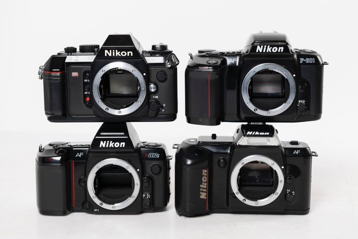 Nikon F-401 + F-501 + F-601 + N8008s Analoge camera