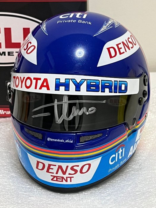 Toyota - 24h Le Mans - Fernando Alonso - 2018 - Skala 1/2 hjälm 