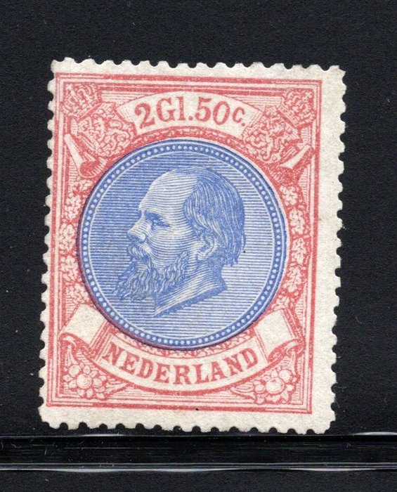 Niederlande 1872 - König Wilhelm III. – Kostenloser Versand weltweit - NVHP 29A