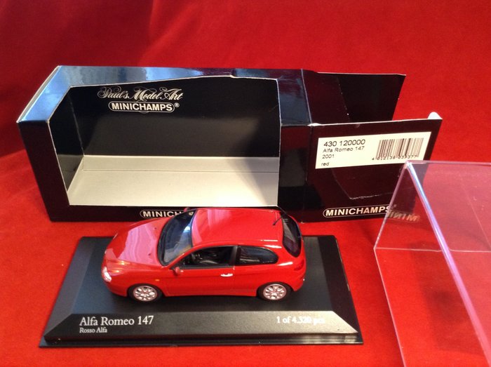 Minichamps 1:43 - 1 - Coche a escala - ref. #120000 Alfa Romeo 147 Coupé Stradale road car 2001