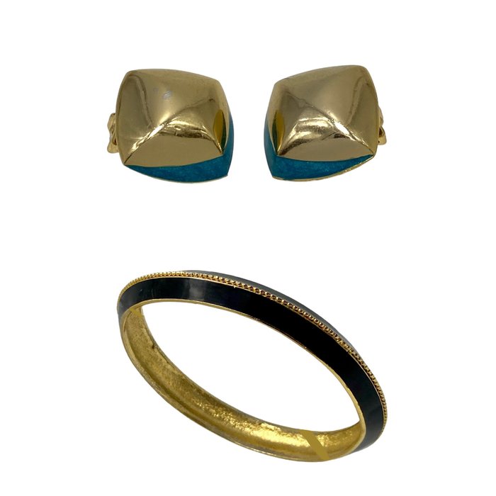 Orena Paris (1977-2005) - placcato oro - Parure di gioielli da 2 pezzi