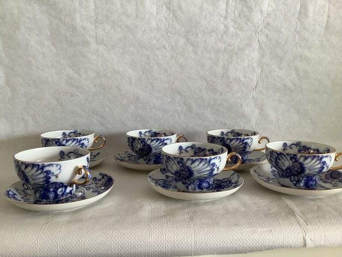Lomonosov Imperial Porcelain Factory S. Yokovleva - 茶具 (6) - Bindweed - 瓷