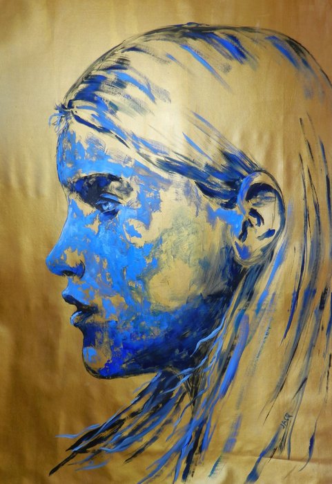 Jacqueline Klein Breteler - Gold series No.103-Blue edition-XXL