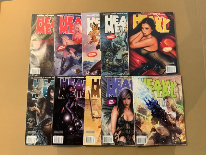 Heavy Metal Specials! USA Adult 18+ Magazine. - Eerie Special, Arcane Special, Terror Special, Forbidden Special, Living Dead Special and more! - 10 Comic collection - Første udgave - 2008/2011