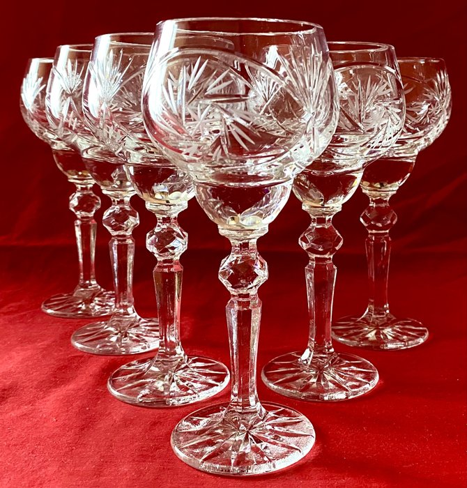 Cristal de Bohême - Glasservice (6) - Weinservice für 6 Personen - Kristall