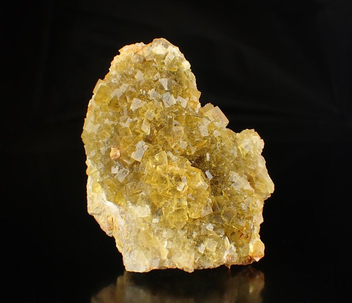 Καταπληκτικός φθορίτης με φάντασμα Κρύσταλλοι στη μήτρα - Ύψος: 100 mm - Πλάτος: 80 mm- 417 g