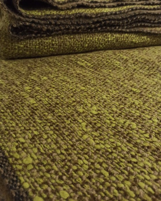  (2) - (200+200) x 140 cm  Due bellissimi tessuti Boucle in lana Mohair - Tejido de tapicería