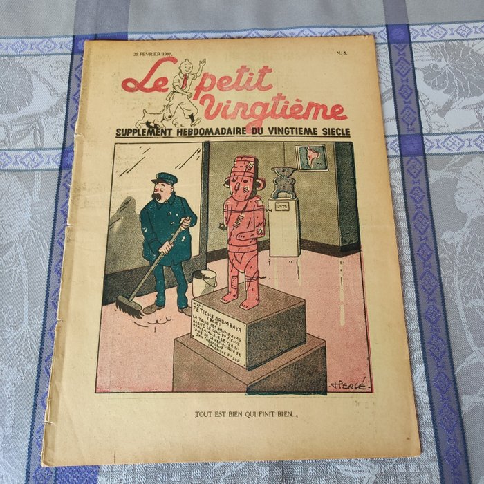 Le Petit Vingtième 8 - Tintin - L'Oreille cassée - (1937)