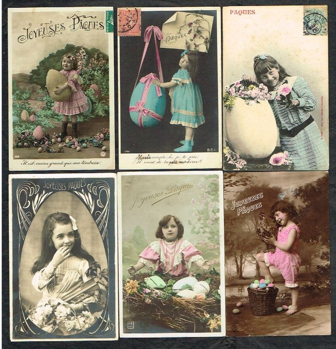Fantasie, Ostern - Postkarte (203) - 1900-1960