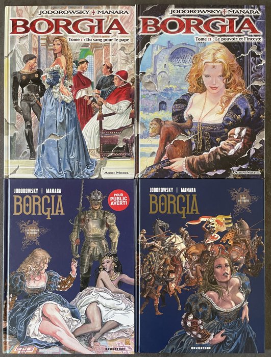 Borgia T1 à T4 - Série complète - 4x C - 4 Albume - Prima ediție - 2004/2010