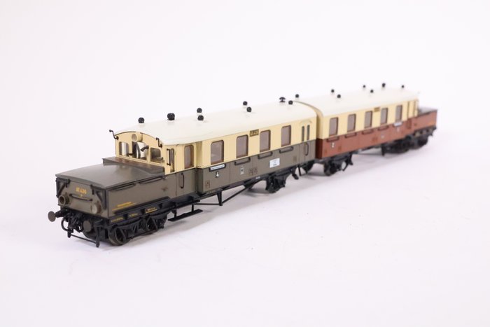 Liliput H0 - 177 00 - Comboio individual (1) - Conjunto de trem de bateria de duas peças AT3 435/436 - KPEV