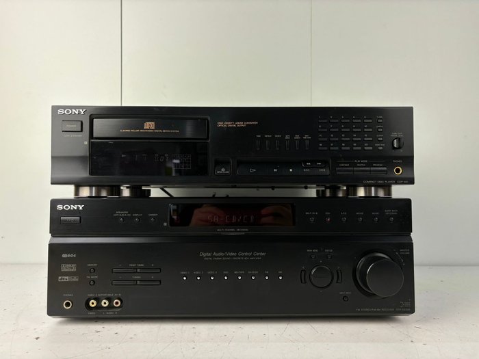 Sony - STR-DE598 Solid State flerkanals mottaker, CDP-461 CD-spiller - Hi-fi sett