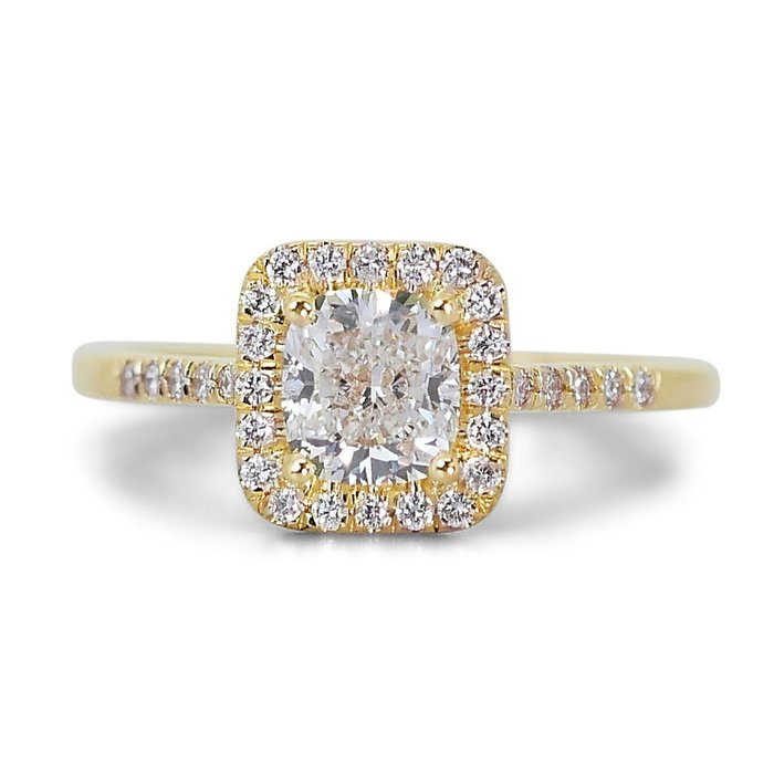 Gyűrű Sárga arany Gyémánt  (Természetes) - Gyémánt