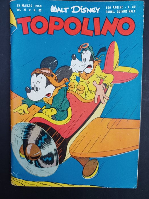 Topolino Libretto n. 63 - 1 Comic - Első kiadás - 1953