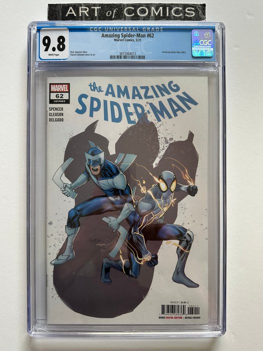The Amazing Spider-Man #62 - (Amazing Spider-Man #863) - CGC Graded 9.8 - Extremely High Grade!! - White Pages!!! - 1 Graded comic - Pierwsze Wydanie - 2019 - CGC 9.8