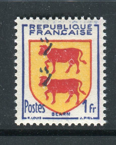 Frankrike 1951 - Superb & sällsynt n° 901 Variation av fristående horn