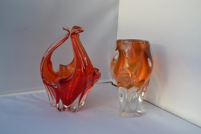 Josef Hospodka - Vase (2)  - Glass