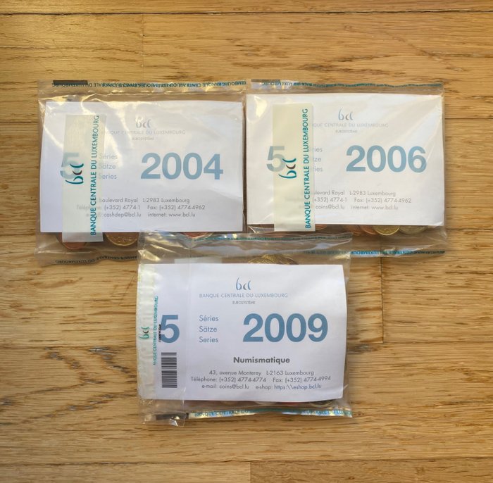 Luxemburg. Starterkit 2004/2009 (3 kits)