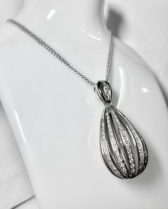 Damiani - Collar necklace - 1.26ct Luxury White gold Diamond