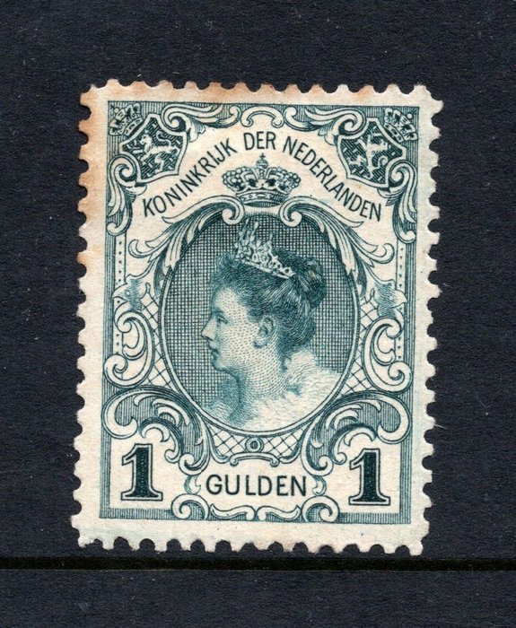 荷蘭 1898 - 威廉明娜女王加冕盾 - 全球免運費 - NVPH 49
