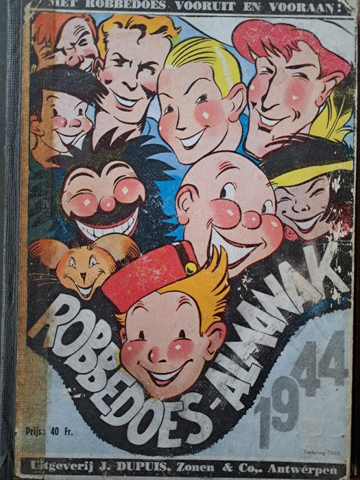 Robbedoes (magazine) - Robbedoes Almanak 1944 - 1 Album - Första belgiska upplagan - 1944/1944