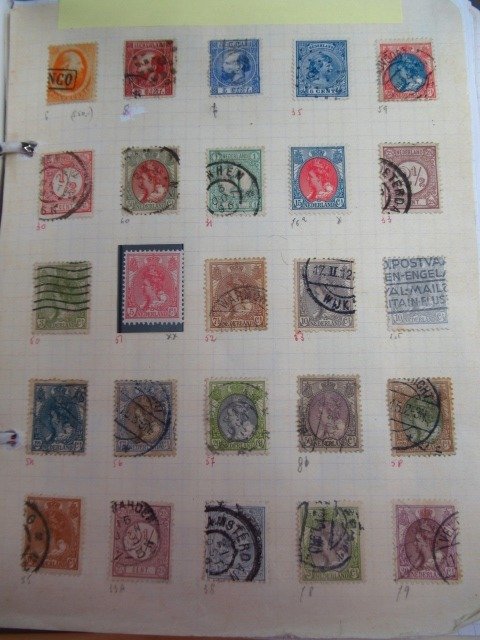 Mundo  - Suiza y Países Bajos, colección de sellos.