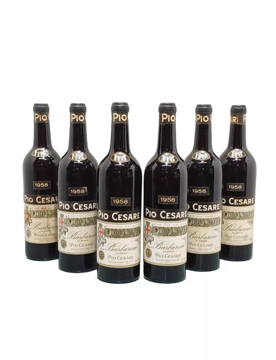 1958 Pio Cesare - 芭芭莱斯科 - 6 Bottles (0.72L)