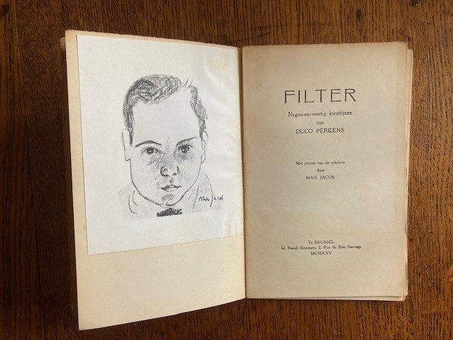 Duco Perkens (pseudoniem E. Du Perron) - Filter, Negen-en-veertig Kwatrijnen - 1925