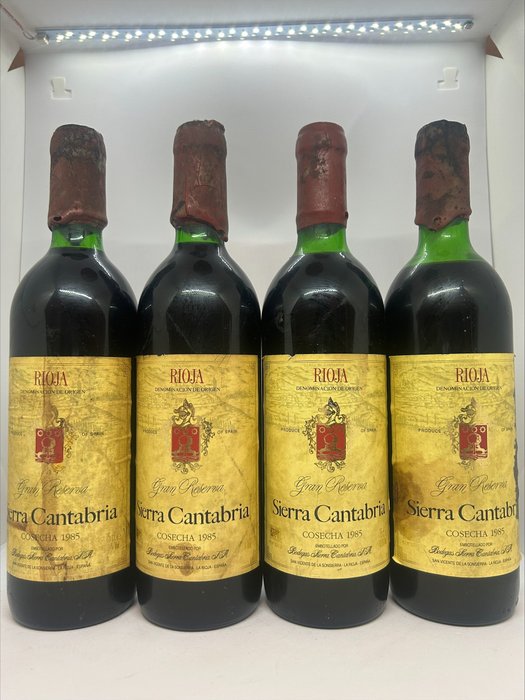 1985 Sierra Cantabria Gran Reserva - Rioja Gran Reserva - 4 Flasche (0,75Â l)