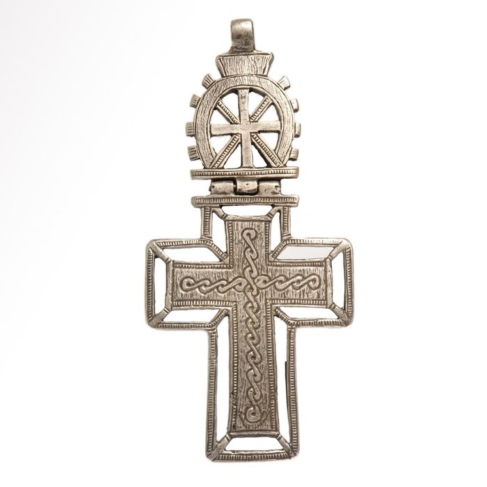 etiopian Argint Crucea de lucru deschis